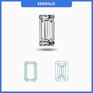 0.40CT J-K/VS2-SI1 Emerald Cut Diamond MDL#D9283-2