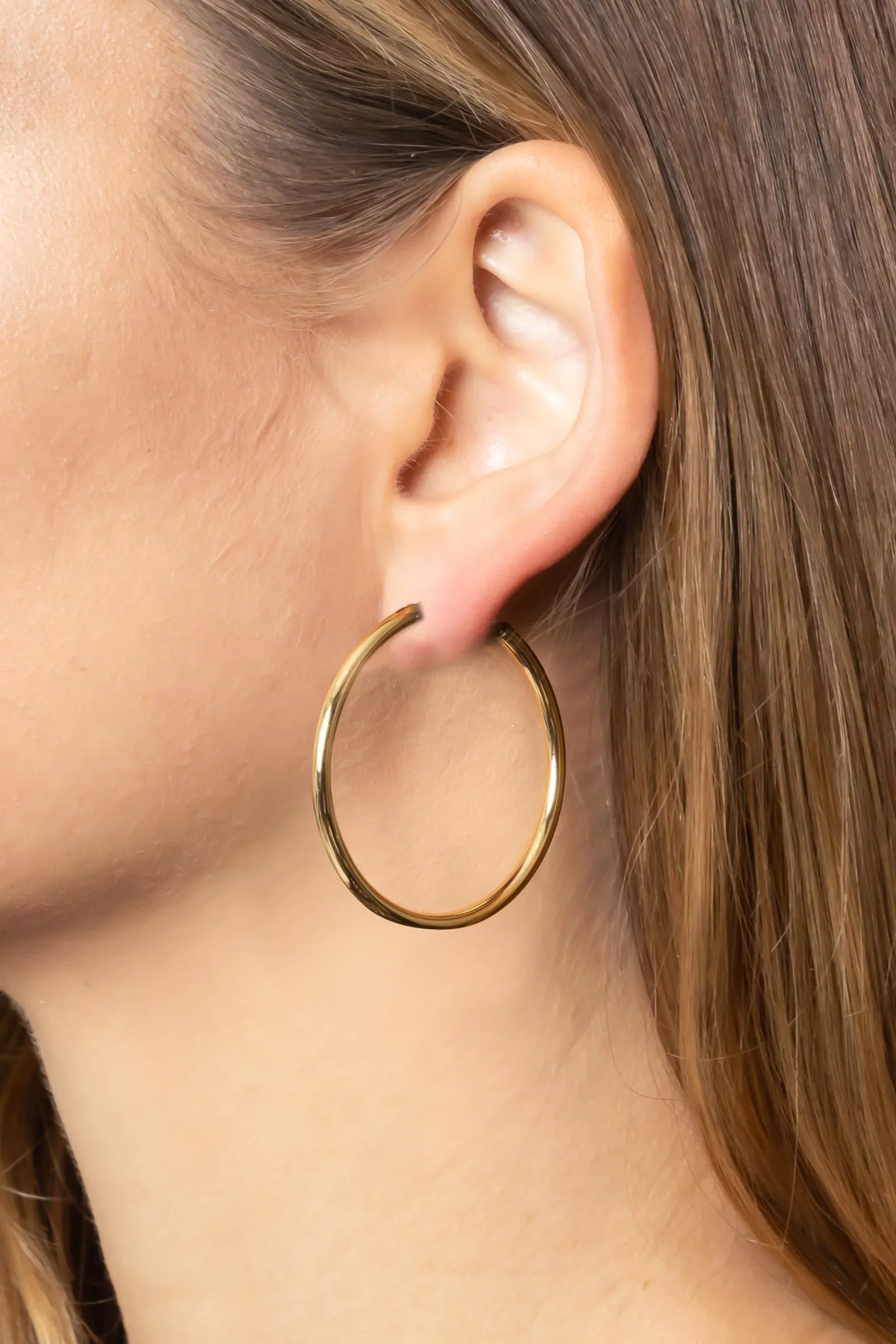 14K Gold Dipped Endless Hoop