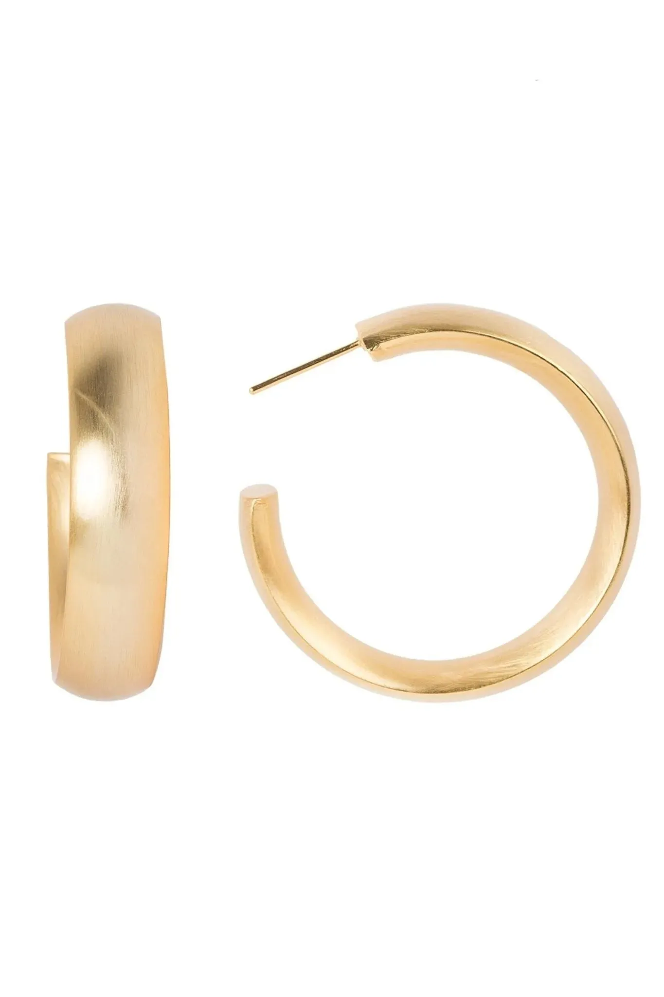 14K Gold Plated Hoop Earrings