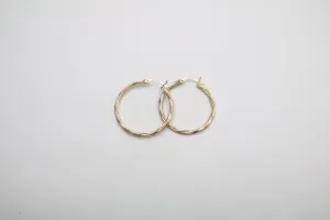 14K Yellow Gold Hoop Earrings (4.4 Grams)