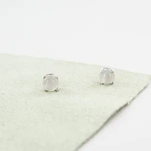 5MM ROUND PRONG SET  MOONSTONE