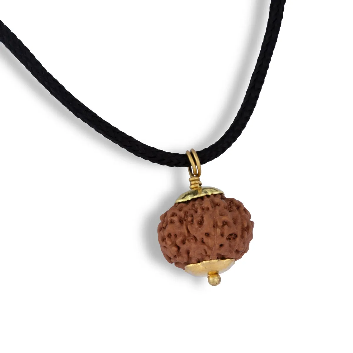 8 Face Rudraksha Pendant | Golden Cup Rudraksha Pendant/ Java Rudraksh Locket for Men & Women