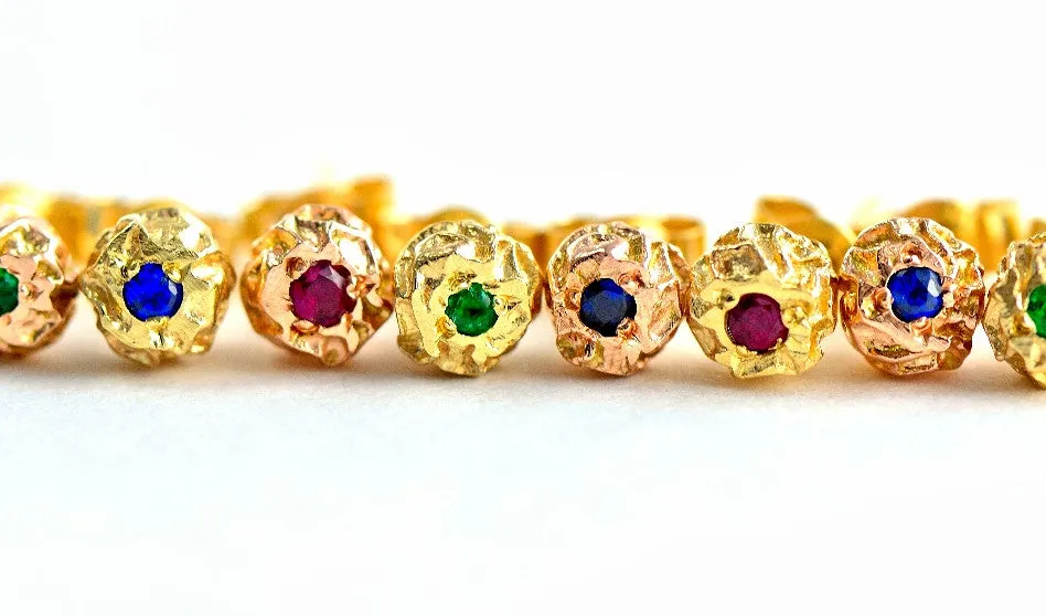 9ct solid eco-gold petite grain of peppercorn stud earrings with gemstones