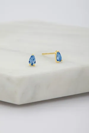 Abigail Stud Earring - Sapphire