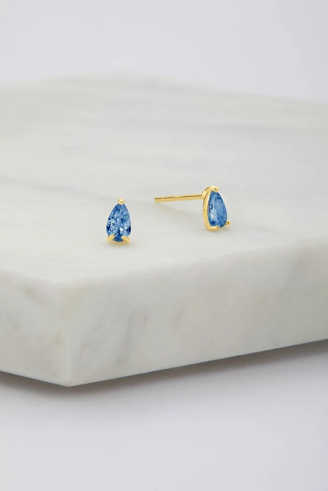 Abigail Stud Earring - Sapphire