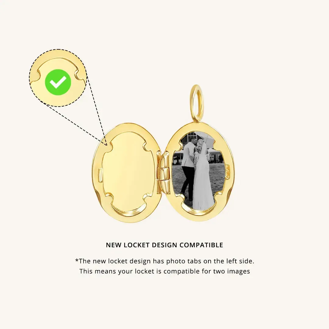 Add an image to your Oval Photo Locket