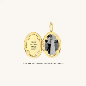 Add an image to your Oval Photo Locket