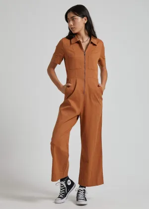 Afends Womens Cora - Hemp Boilersuit - Clay