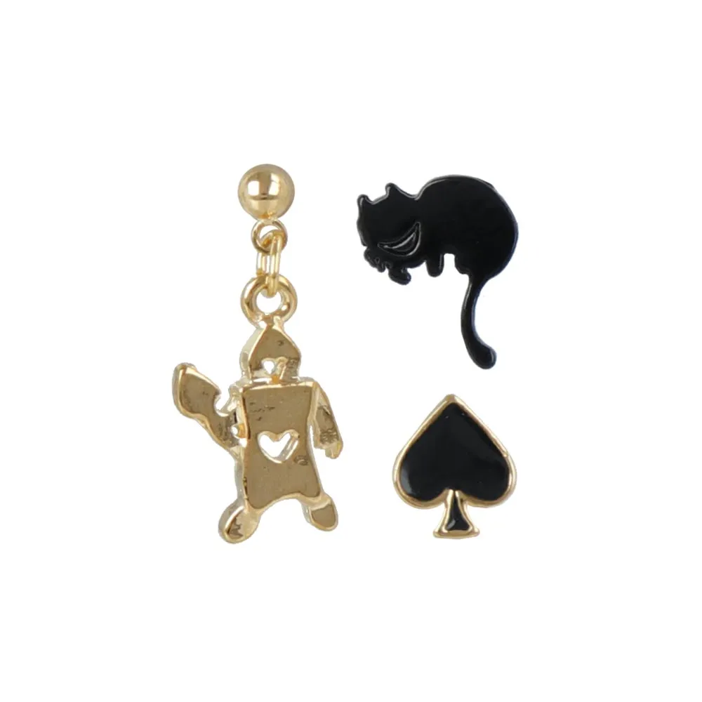 Alice in Wonderland Novelty Earring Set