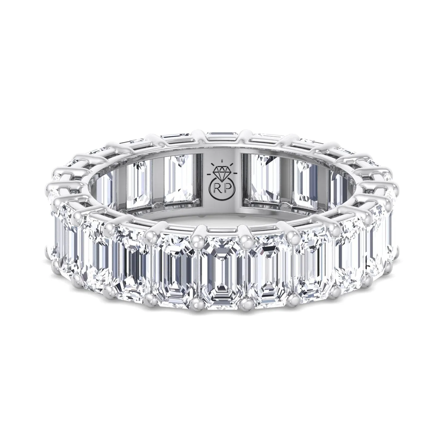 Alon - Emerald Cut  Eternity Band