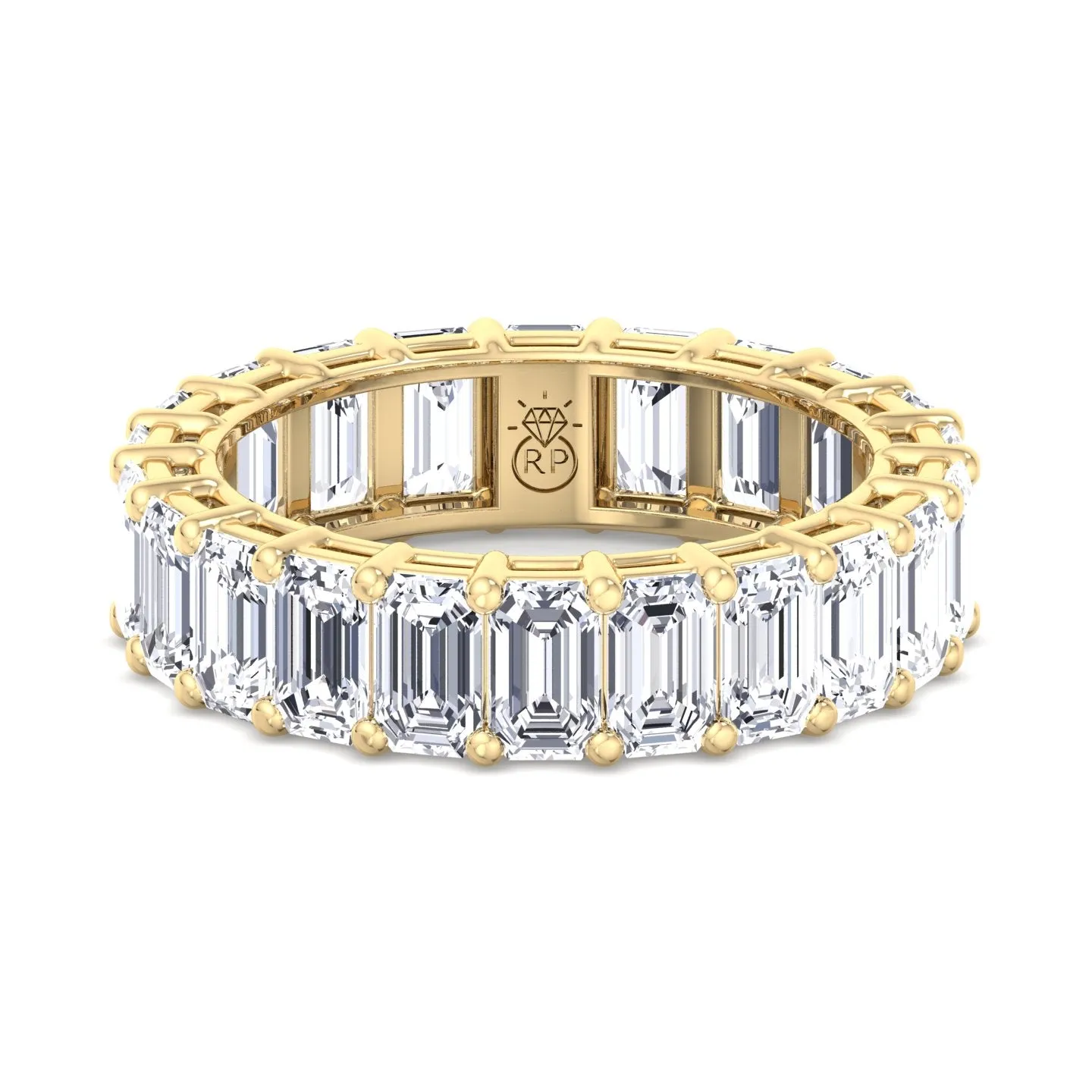 Alon - Emerald Cut  Eternity Band