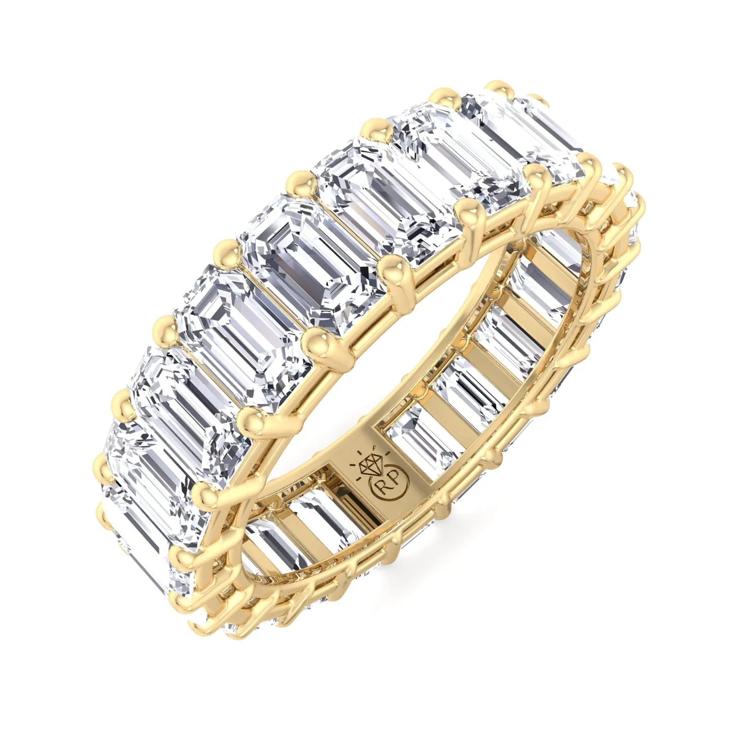 Alon - Emerald Cut  Eternity Band