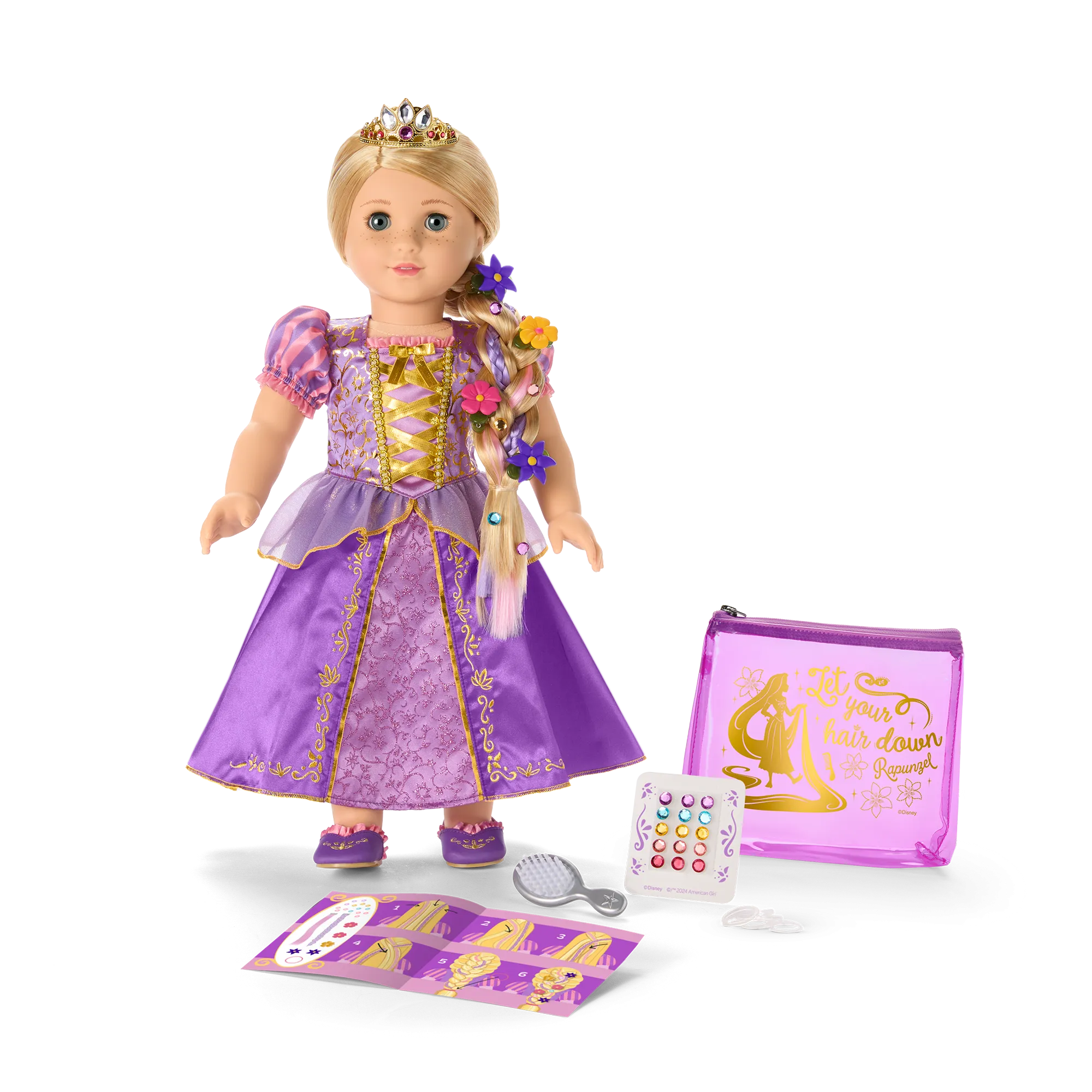 American Girl® Disney Princess Rapunzel Hair Accessories for 18-inch Dolls