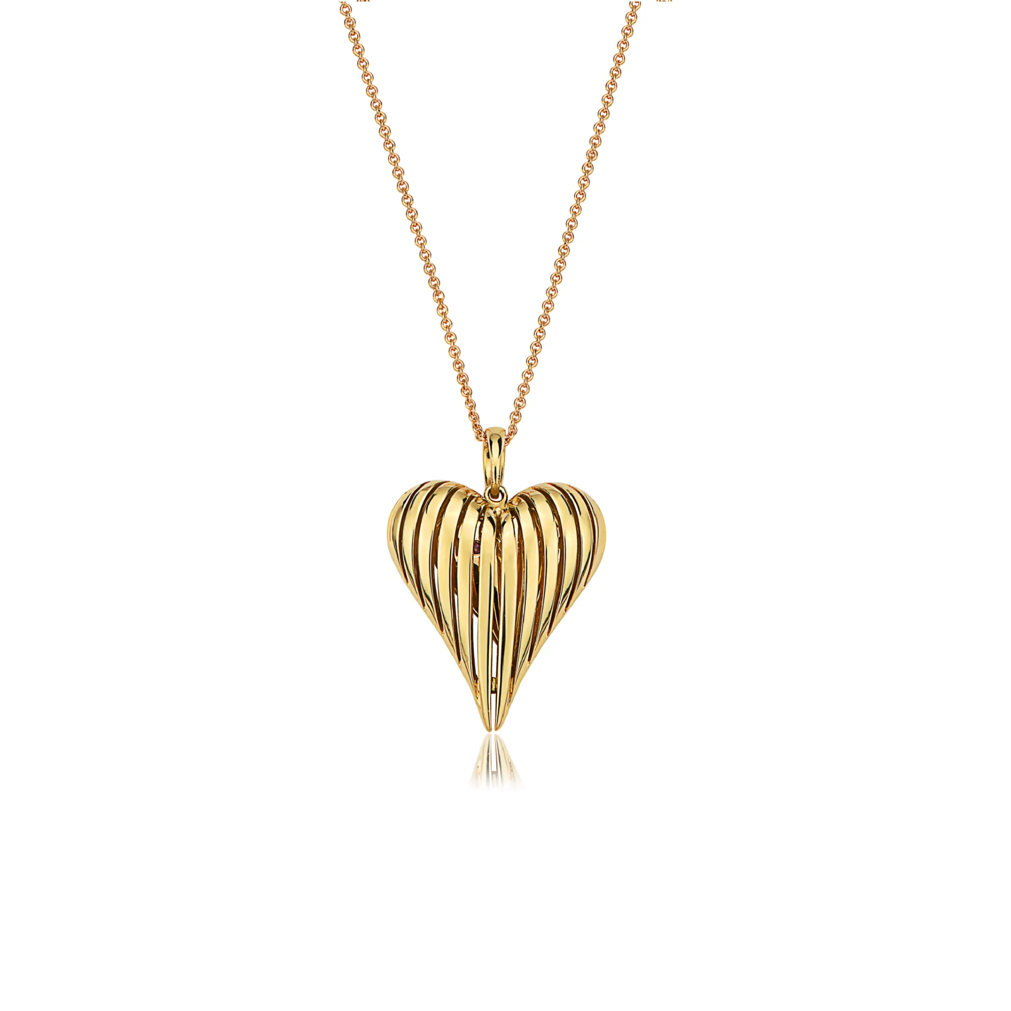 Angel Heart Small Gold Pendant