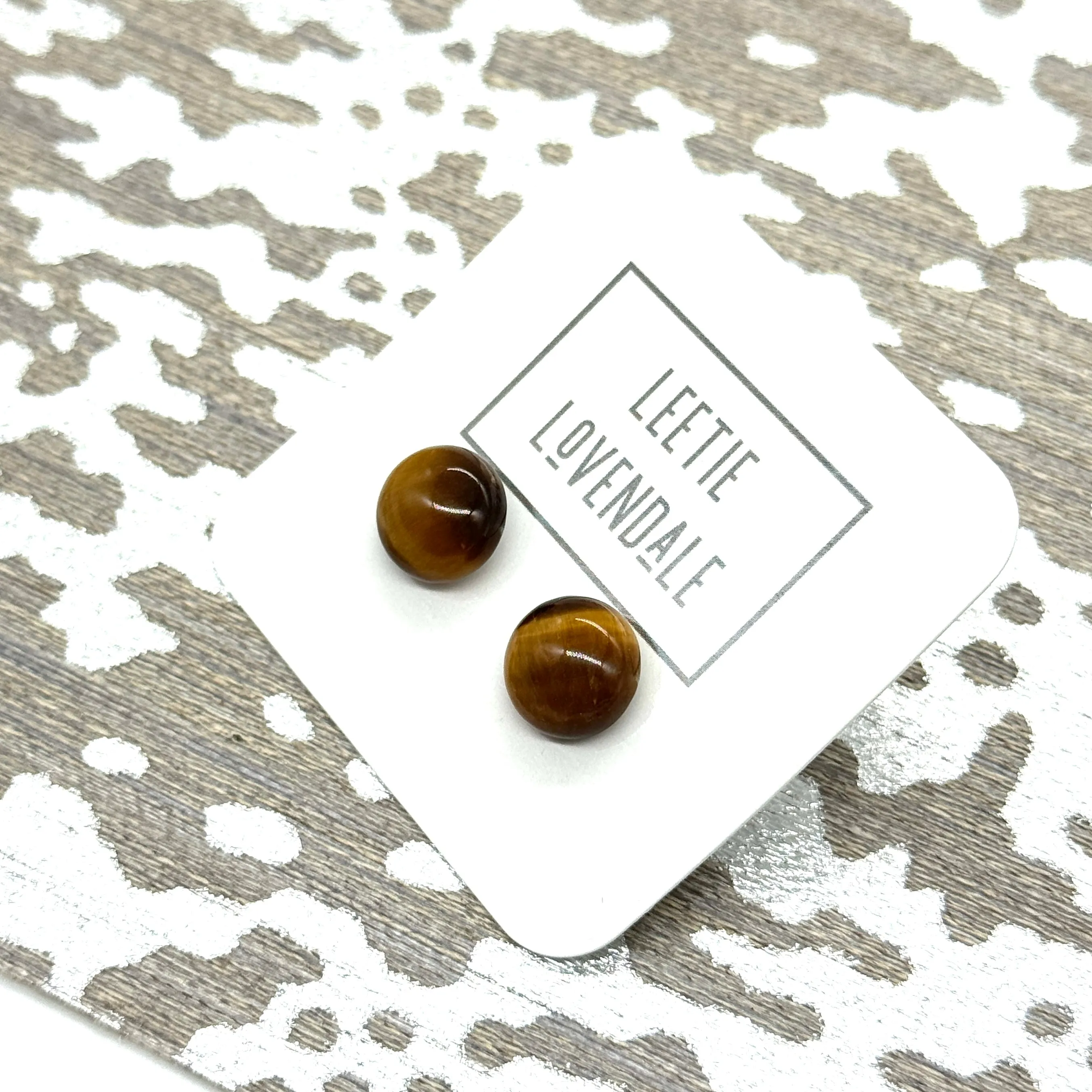 Authentic TigersEye Stud Earrings *