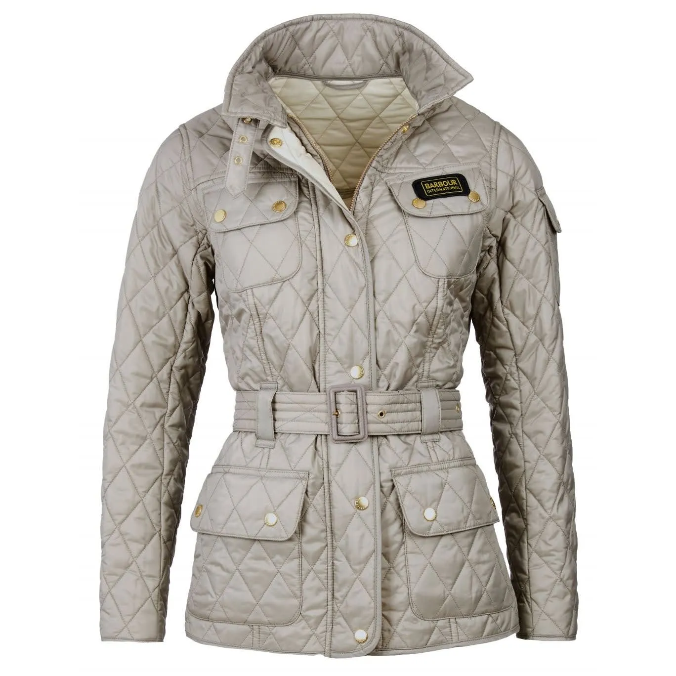 Barbour Women&#x27;s International Quilt Jacket Taupe/Pearl | Buy Barbour Women&#x27;s International Quilt Jacket Taupe/Pearl here | Outnorth