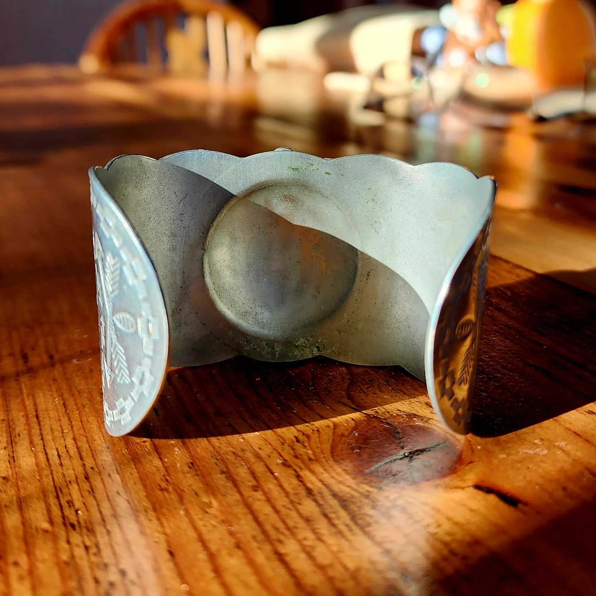 Beautifully Stamped Silver Bracelet