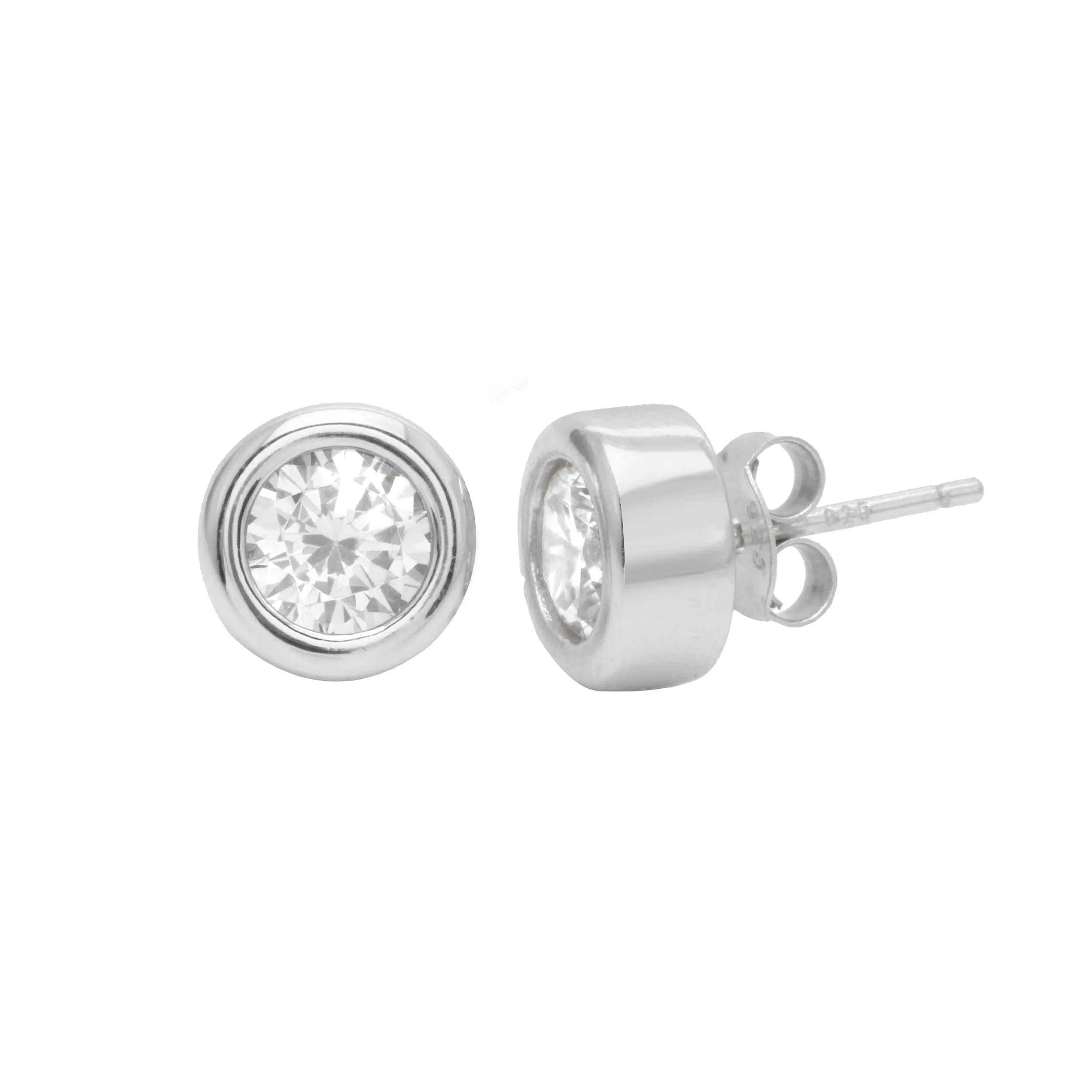 Bezel Diamond Studs