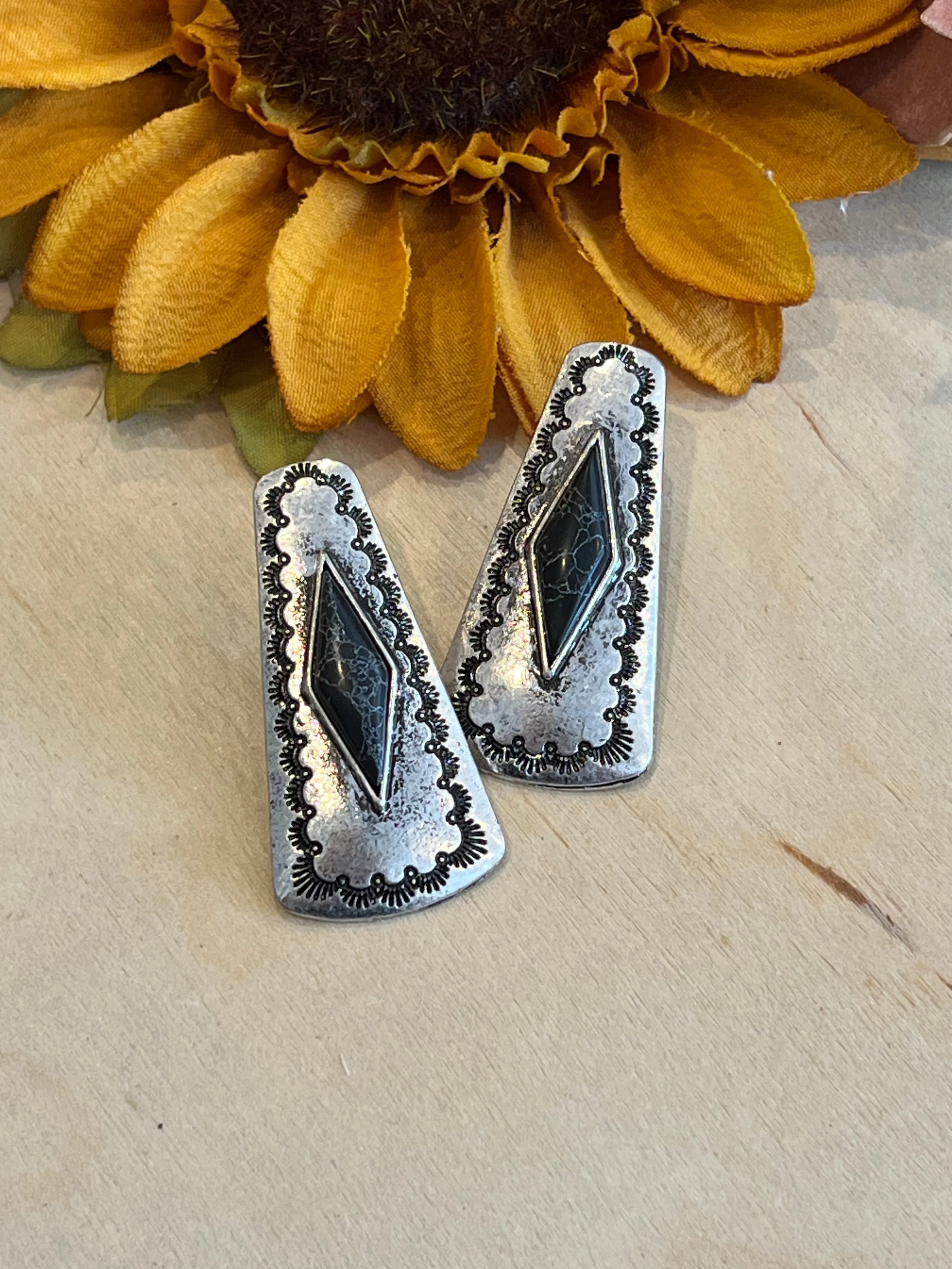 Black Diamond Earrings