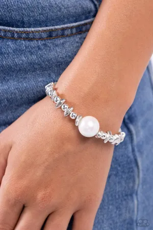 Bracelets Chiseled Class - White Pearl B290