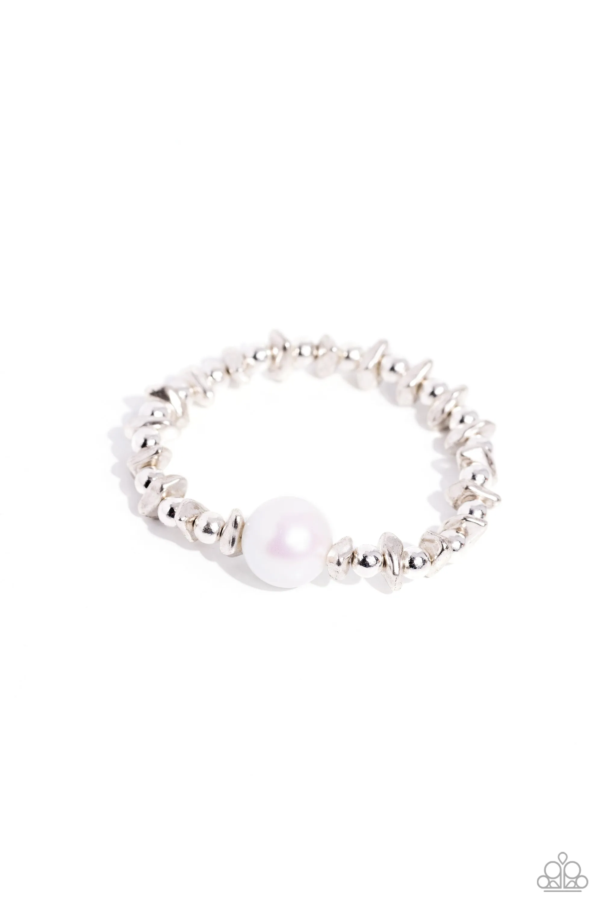 Bracelets Chiseled Class - White Pearl B290