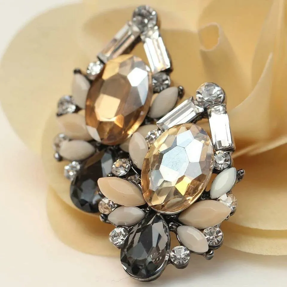 Bradshaw Rhinestone Stud Earrings