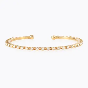 Caroline Svedbom Micro Bangle Gold Crystal