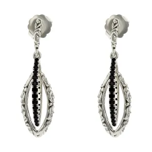 Charles Krypell Black Sapphire Drop Earrings