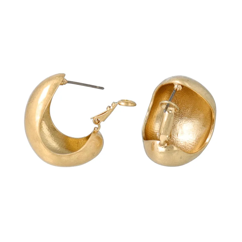 Chunky Hoop Titanium Earrings