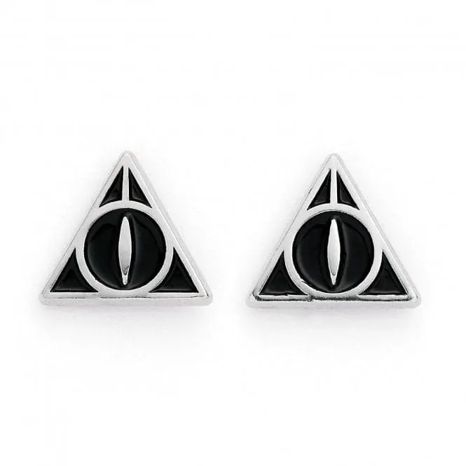 Deathly Hallows Black Stud Earrings