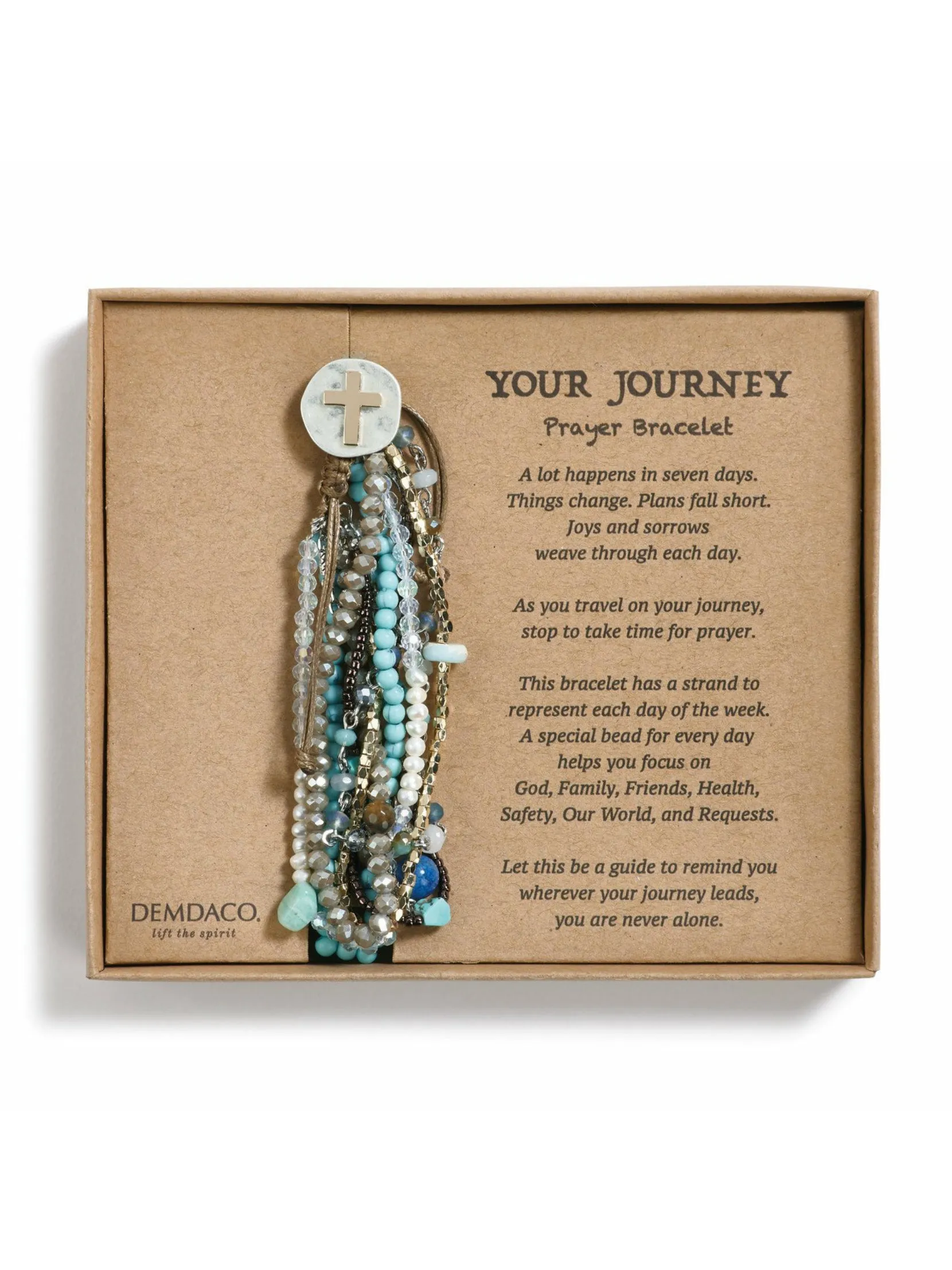 Demdaco - Prayer Bracelet - Turquoise