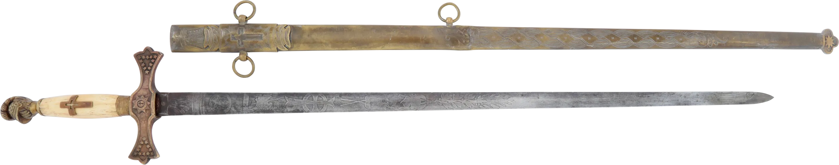 DOUBLY RARE EARLY MASONIC SWORD