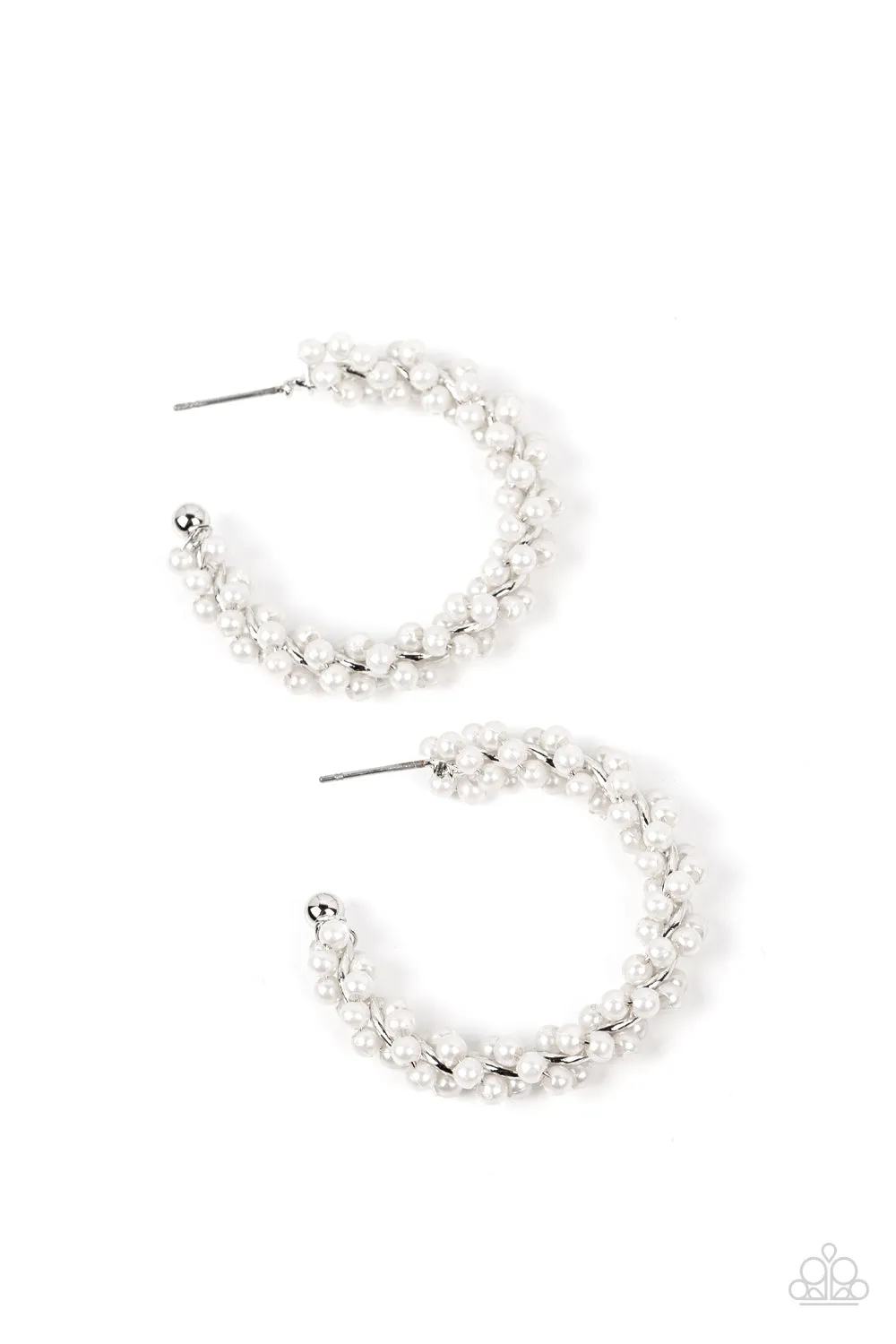 Earrings Yacht Royale - White E058 PEARL