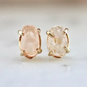 Elle Natural Pink Sapphire Earrings