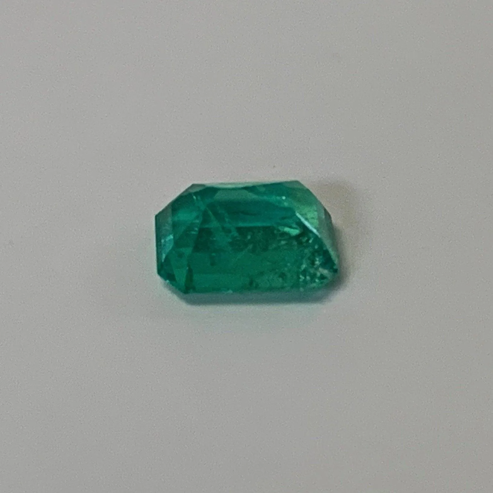 Emerald Cut Natural Emerald Loose Gemstone 0.67 carat.