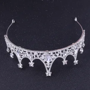 European And American Beam Rhinestone Bridal Tiara Crown Princess Crown Birthday Crown Beautiful And Shiny Crown Baroque Crown