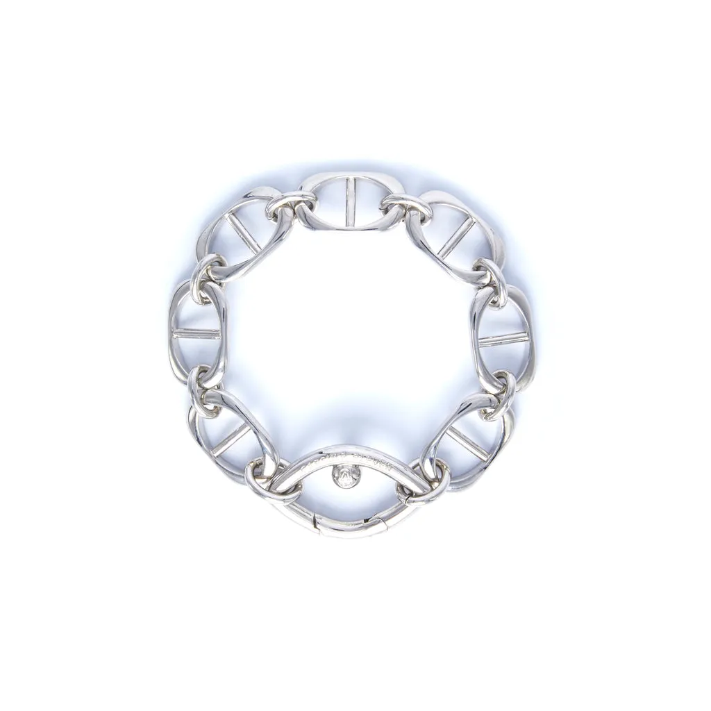 Eye Opener Capsule Link Bracelet - silver