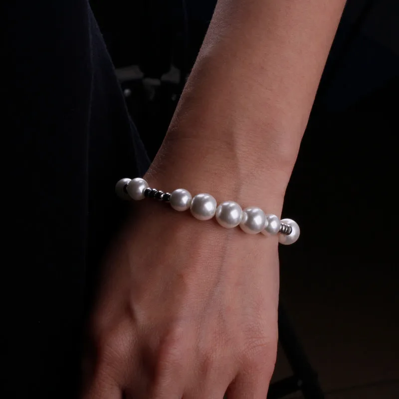 Fashion Personality Stitching Pearl Couple Bracelet