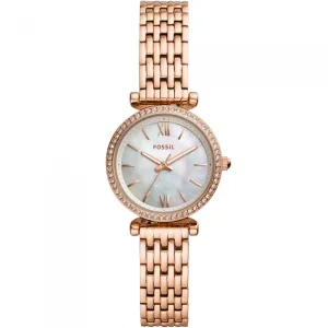 Fossil Carlie Mini ES4648 Rose Stainless Steel Womens Watch