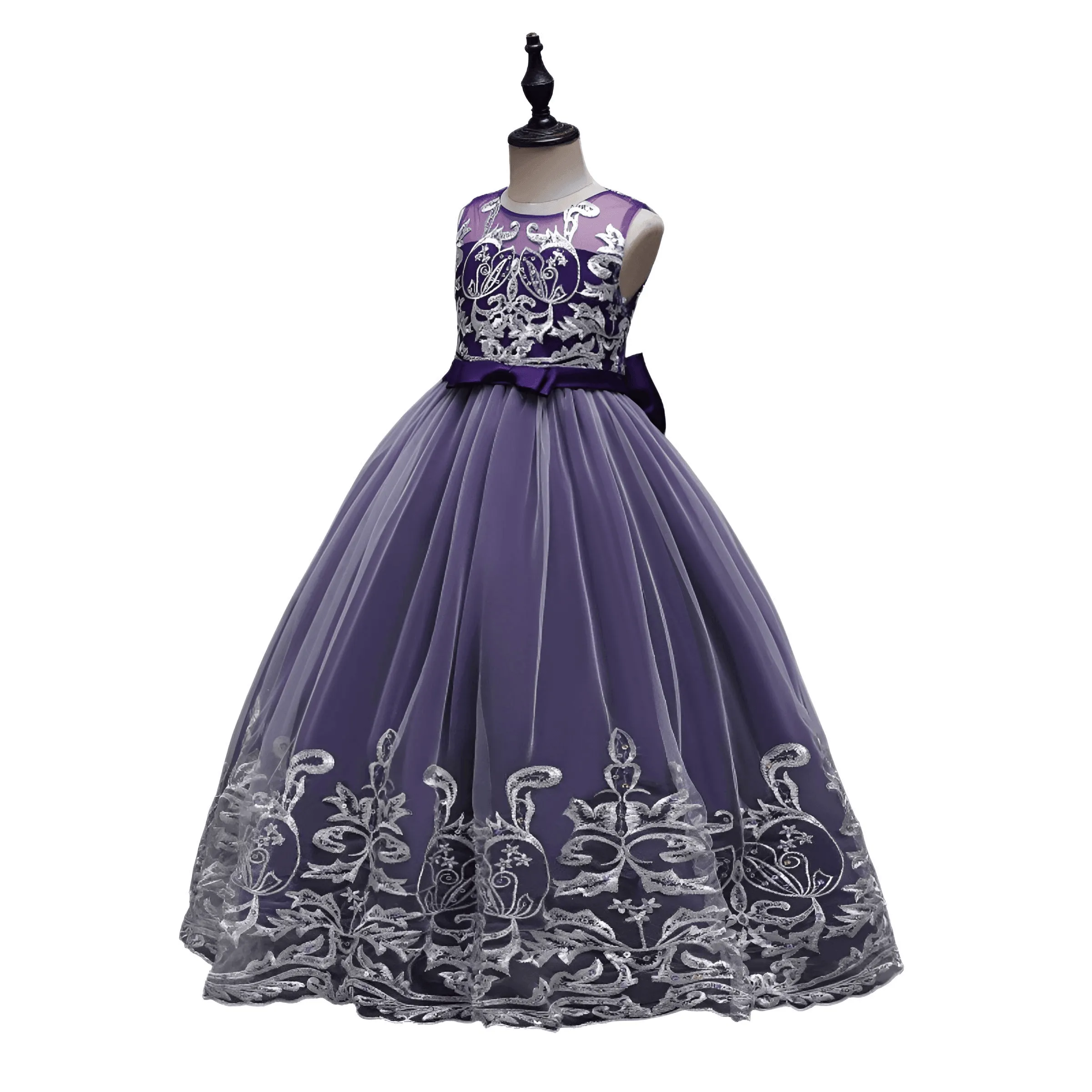 Girl's Formal Occasion Dress - With FREE Tiara, Gloves & Petticoat!