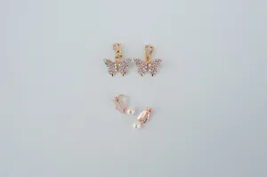 Great Pretenders Clip Earrings - Boutique Butterfly