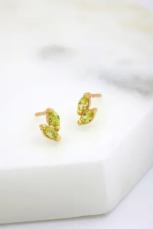 Harper Stud Earring - Green