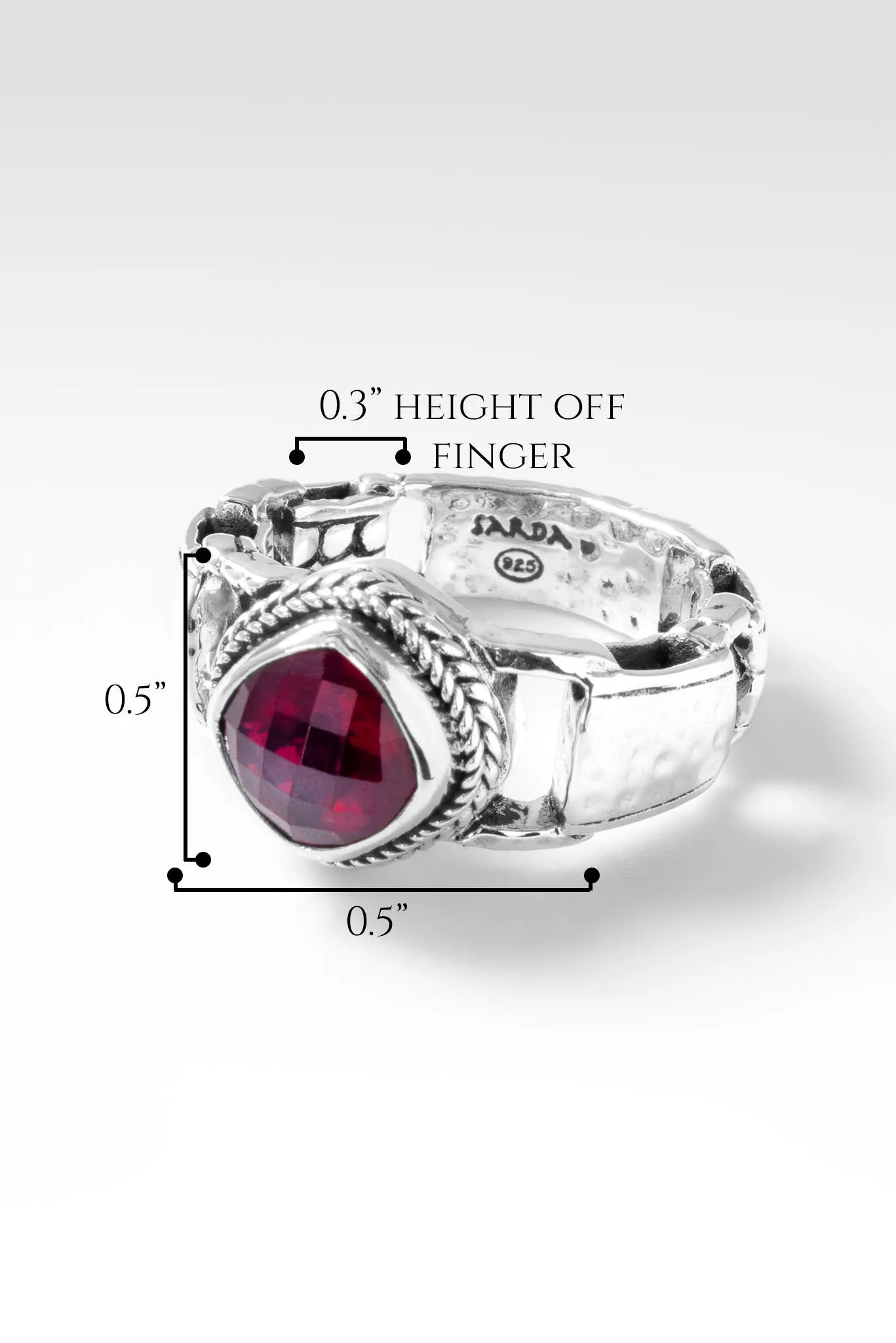 Hold on to Promises Ring™ in Red Ruby