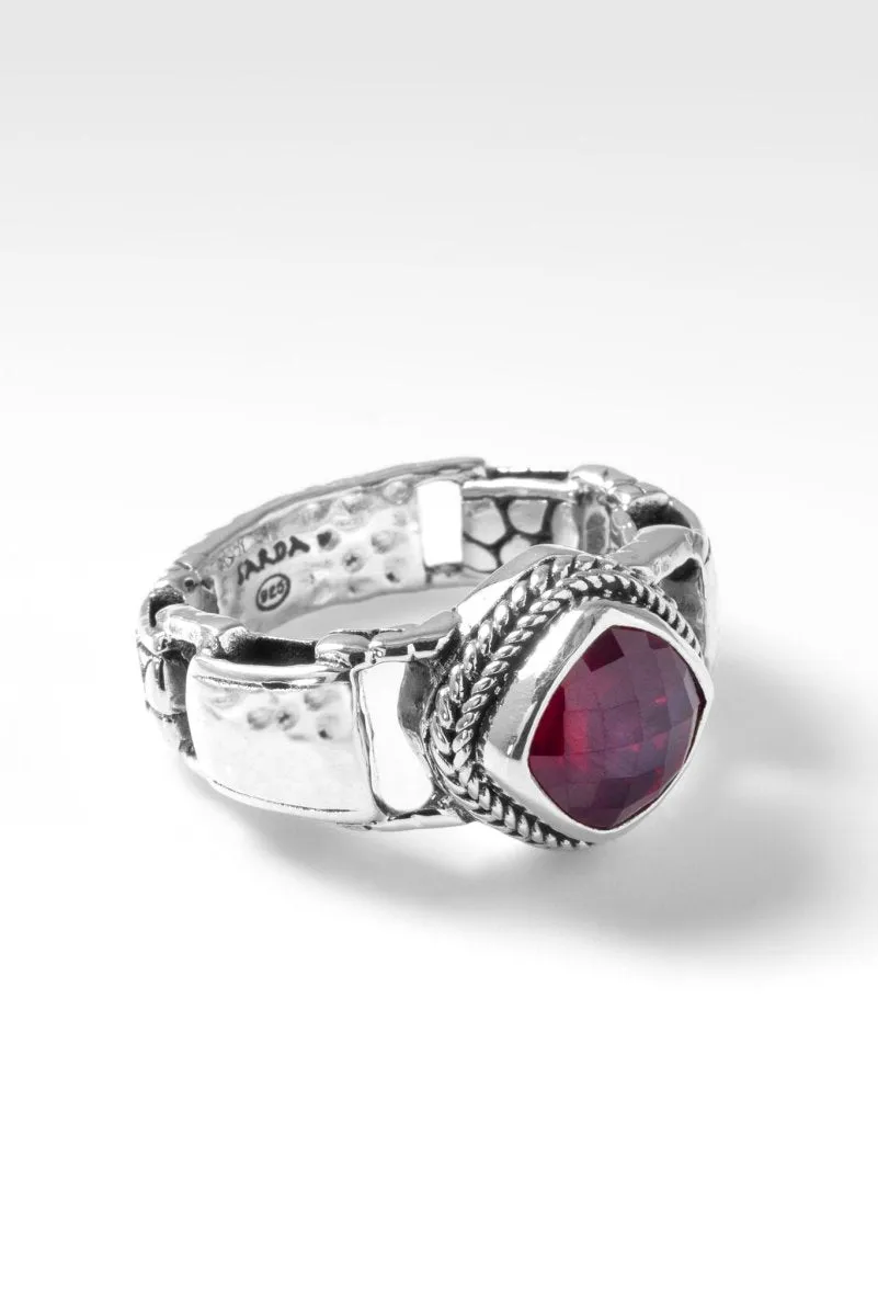 Hold on to Promises Ring™ in Red Ruby