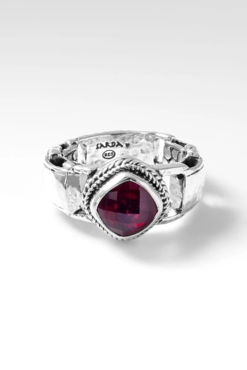 Hold on to Promises Ring™ in Red Ruby