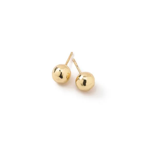 Ippolita 18K Yellow Gold Classico Small Hammered Ball Stud Earrings