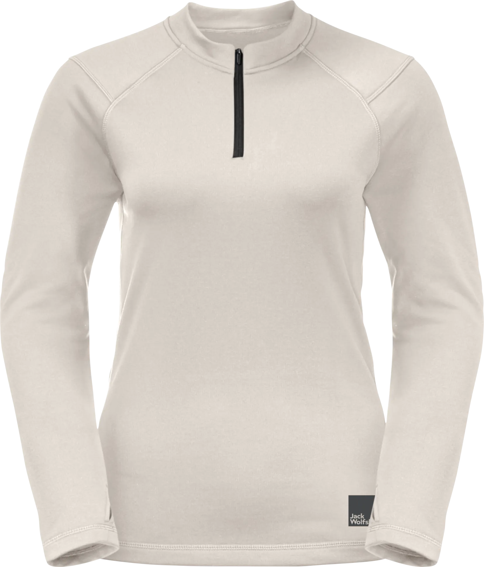 Jack Wolfskin Women&#x27;s Bike Commute Halfzip Winter Pearl | Buy Jack Wolfskin Women&#x27;s Bike Commute Halfzip Winter Pearl here | Outnorth