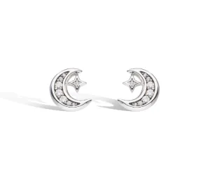 Kit Heath Silver Celestial CZ Stud Earrings (SI2431)