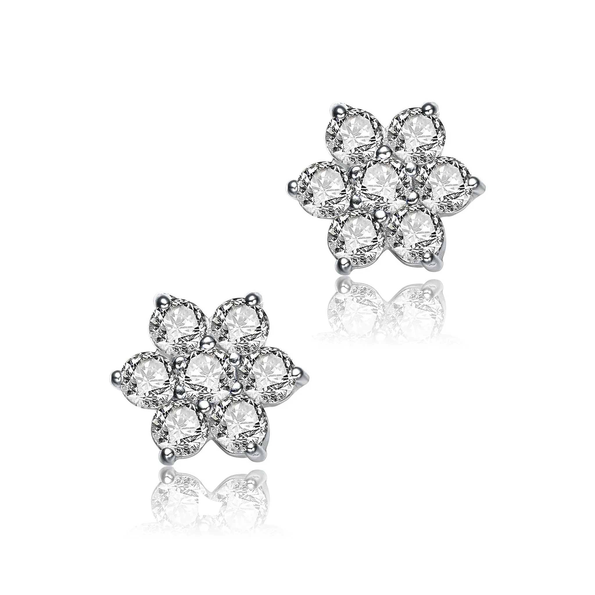 Lilas Mini Flower Stud Earrings