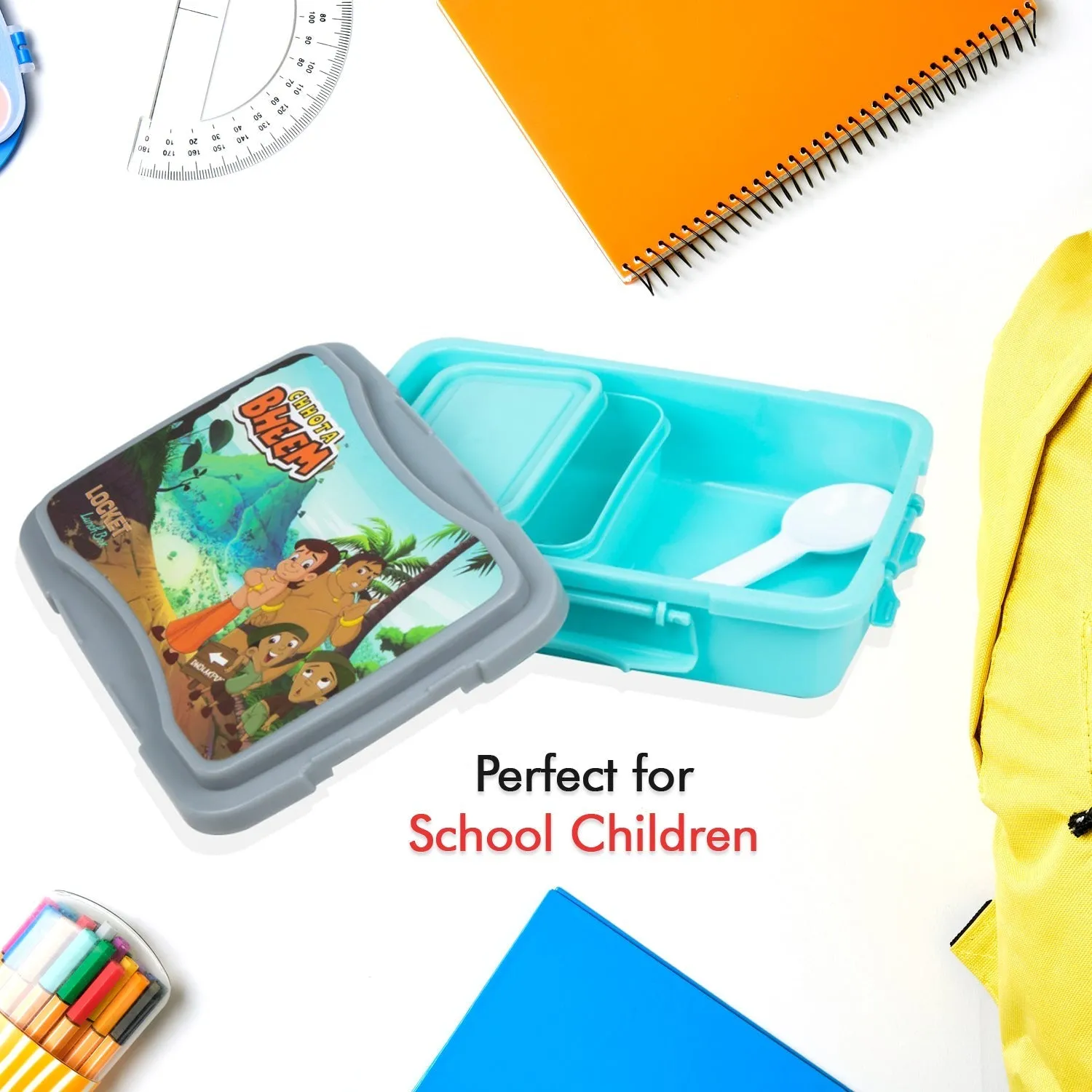 Locket Lunch Box Plastic High Quality Box For Kids School Customized Plastic Lunch Box for Girls & Boy